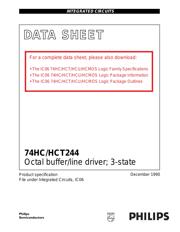 74HCT244DB datasheet pdf 1 page