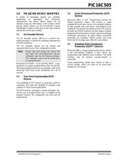 PIC16C505-04/P datasheet pdf 5 page