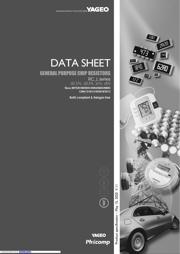 RC0603JR-07100KL datasheet pdf 1 page