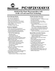 PIC18F2410T-I/ML datasheet pdf 1 page