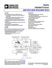 ADSP-BF533SBBZ500 datasheet pdf 1 page