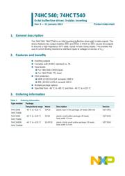 74HCT540D,652 datasheet pdf 1 page