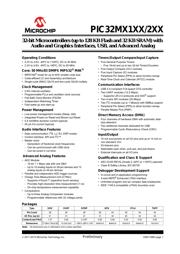 PIC32MX220F032D-50I/PT datasheet pdf 1 page