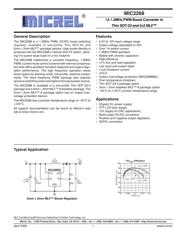 MIC2288BML datasheet pdf 1 page