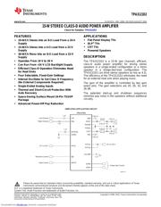 TPA3121D2PWPRG4 datasheet pdf 1 page
