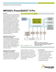 MPC8378EVRAJFA datasheet pdf 1 page
