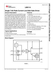 LM5114BMFX/NOPB datasheet pdf 1 page