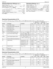 LMC7101BYM5-TR datasheet pdf 2 page