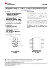 LM6172AMJFQML datasheet pdf 1 page