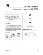 MC33171DT datasheet pdf 1 page