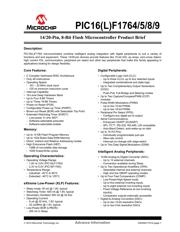 PIC16F1769-E/SO datasheet pdf 1 page