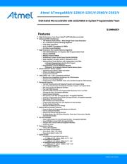 ATMEGA2560V-8CUR datasheet pdf 1 page