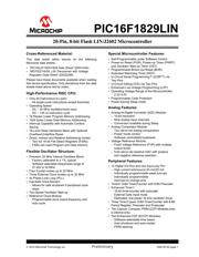 PIC16F1829LINT-I/SS datasheet pdf 1 page