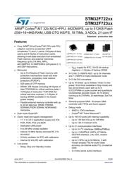 STM32F722ZET6 datasheet pdf 1 page
