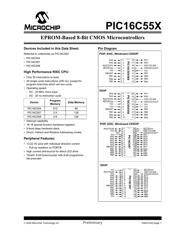 PIC16C554-04/P datasheet pdf 3 page