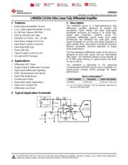 LMH6554LEE/NOPB datasheet pdf 1 page