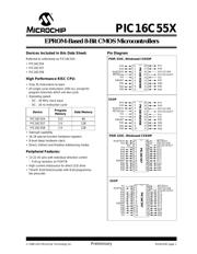PIC16C558-04/P datasheet pdf 1 page