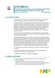LPC4078FBD208 datasheet pdf 1 page