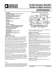 AD2S82AHP datasheet pdf 1 page