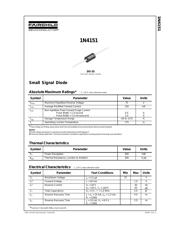 1N4151 datasheet pdf 1 page