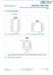 74HC595PW datasheet pdf 4 page