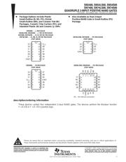 SN74LS00DBRG4 datasheet pdf 1 page