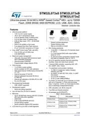 STM32L073V8T6 datasheet pdf 1 page