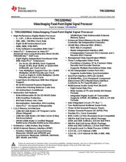TMS320DM642AGDKA5 datasheet pdf 1 page