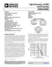 AD8065ARTZ-R2 datasheet pdf 1 page