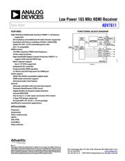 ADV7611BSWZ-P datasheet pdf 1 page