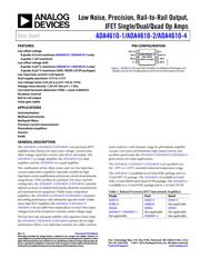 ADA4610-2ACPZ-R7 datasheet pdf 1 page