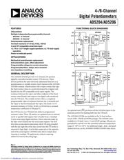 AD5206BR10 datasheet pdf 1 page