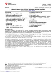 LMP2021MAEVAL/NOPB datasheet pdf 1 page