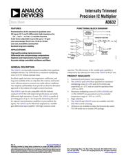 AD632TD datasheet pdf 1 page