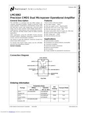 LMC6062IMX/NOPB datasheet pdf 1 page