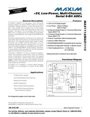MAX1112CPP+ datasheet pdf 1 page