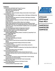 AT91SAM7SE512B-AU datasheet pdf 1 page