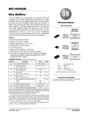 MC14049UBDT datasheet pdf 1 page