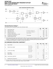 SN74HC74MPWREP datasheet pdf 2 page