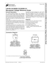 LM385BM-2.5/NOPB datasheet pdf 2 page