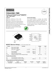 FDS4435BZ-F085 datasheet pdf 1 page
