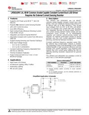 LM3414HVSDEVAL/NOPB datasheet pdf 1 page