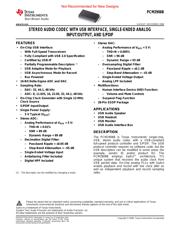 PCM2906B datasheet pdf 1 page