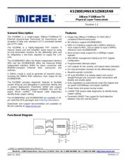 KSZ8081RNBCA TR datasheet pdf 1 page