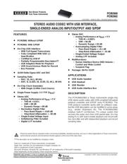 PCM2902E/2K datasheet pdf 1 page