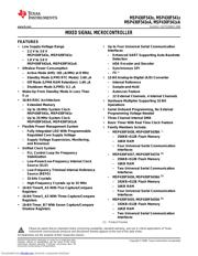 MSP430F5419AIZQW datasheet pdf 1 page