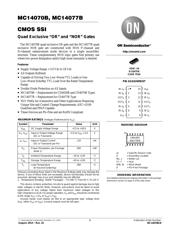 MC14070BFELG datasheet pdf 1 page