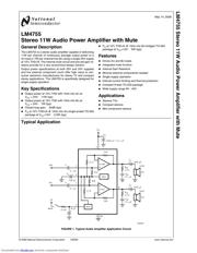 LM4755TSX/NOPB datasheet pdf 1 page