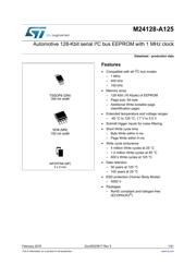 M24128-DRDW3TP/K datasheet pdf 1 page