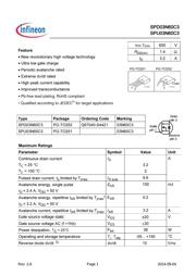 SPD03N60C3 datasheet pdf 1 page